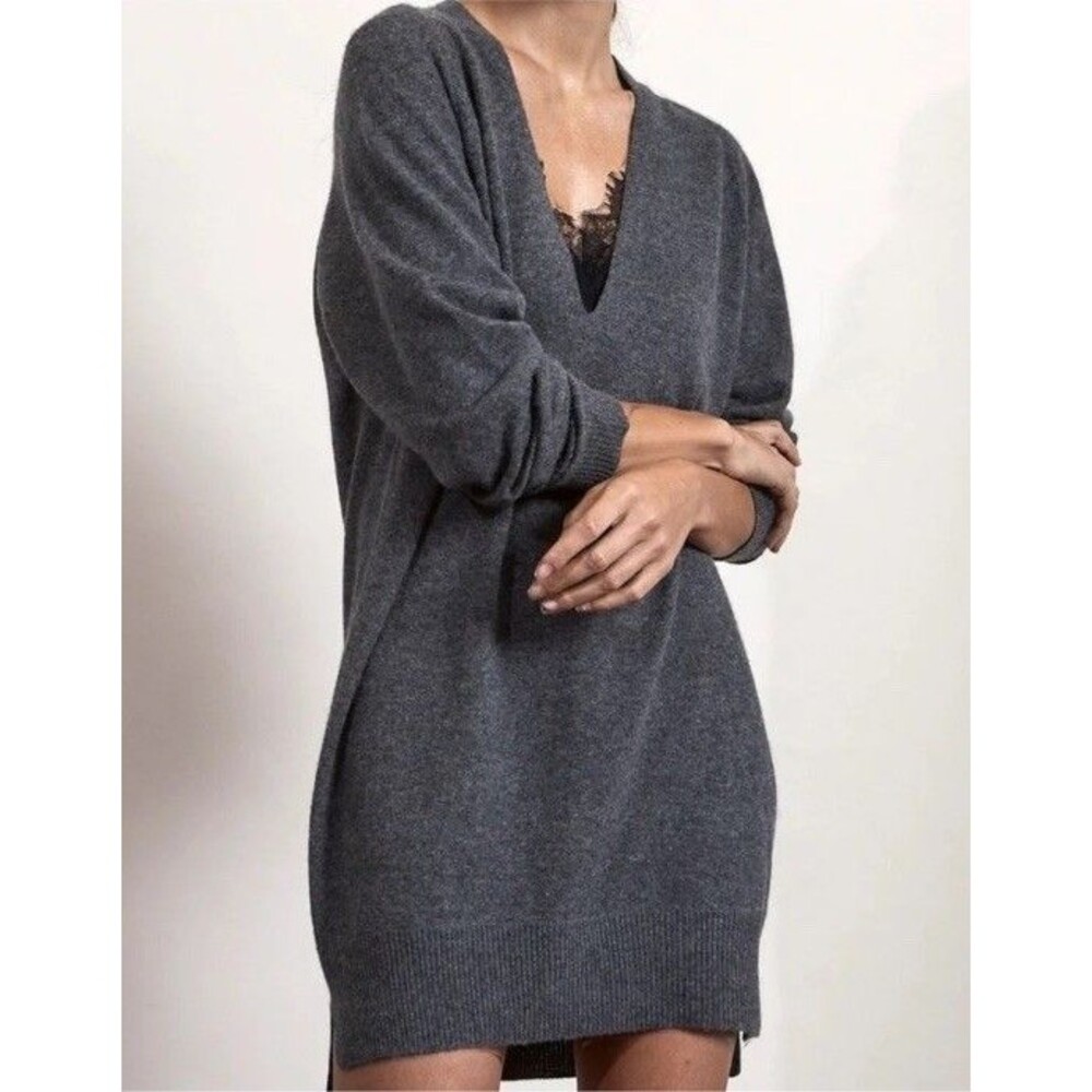 Brochu Walker Looker Mini Sweater Dress Wool & Cashmere Blend Women's Size Small